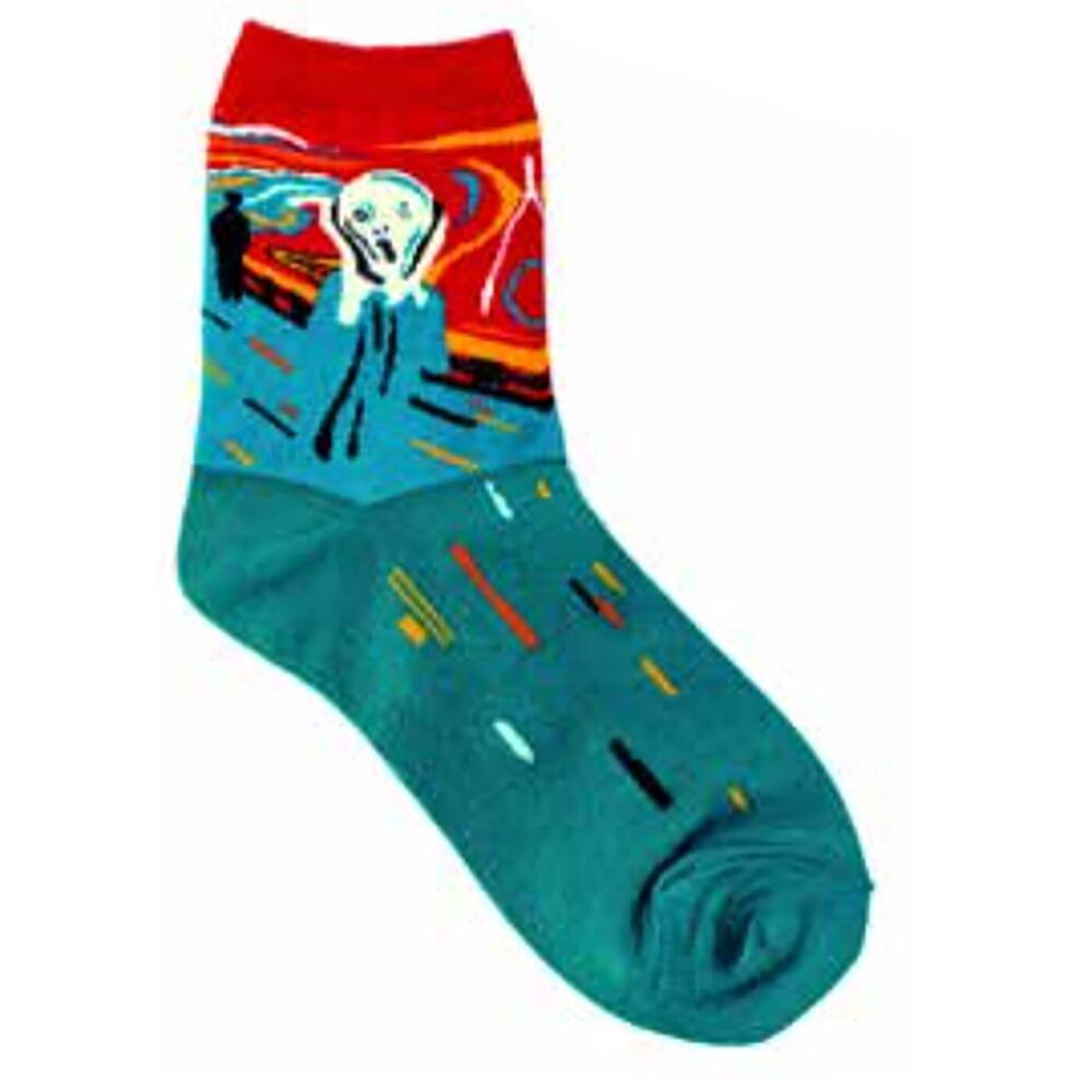 GGorangNae - The Scream Women's Crew Socks by Bamboo Trading Company NWT